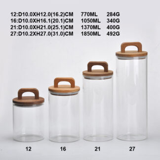 Almacenamientos de vidrio