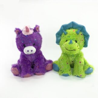 Peluches multicolores