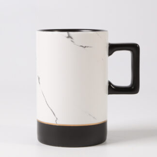 Taza con textura mármol
