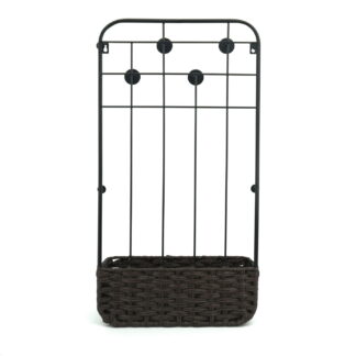 Canasto de almacenamiento de mimbre sintético