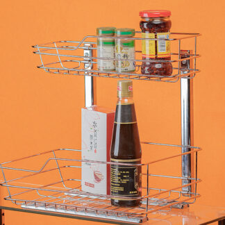 Doble estante de metal