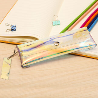 Cartuchera brillante transparente