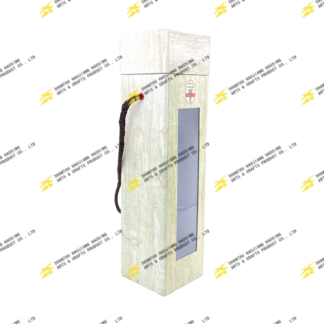 Caja para vino con ventana de pvc