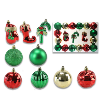 Set adornos para árbol de Navidad