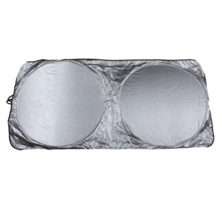 Parasol plegable y portátil de poliéster 170T para ventana delantera de coche, personalizado y fabricado en fábrica.