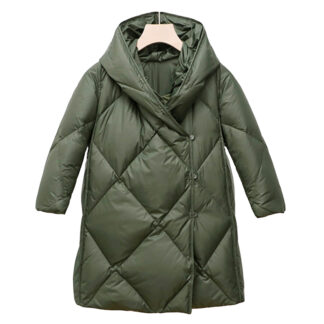 Campera capitoneada para niña