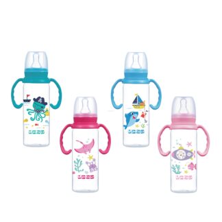 Biberón de plástico