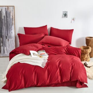 Juego de funda nórdica de color liso