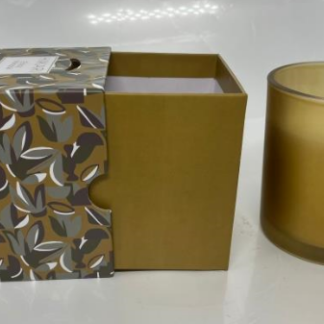 Vela decorativa en vaso de vidrio