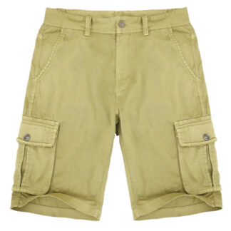 Pantalones cortos cargo lavados para hombre