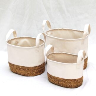 Cestas de tejido mixto