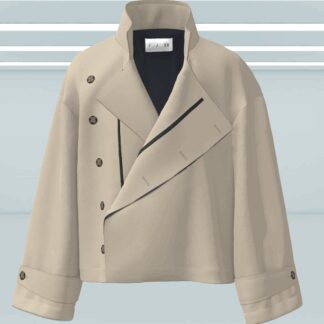 Trench corto para mujer