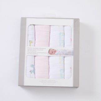 Manta muselina de jirafa 100% algodón