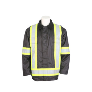 Parka térmica impermeable y cortavientos para hombre con cinta reflectante