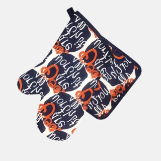 Set de guante de cocina y paño