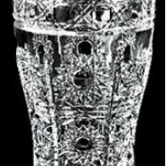 Taza de té de cristal grabada