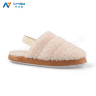 Pantuflas peluditas con agarre para el pie