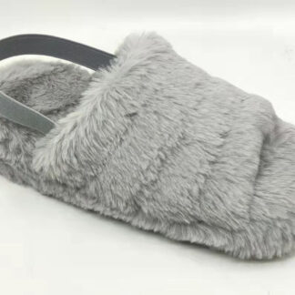Pantuflas peluditas con agarre para el pie