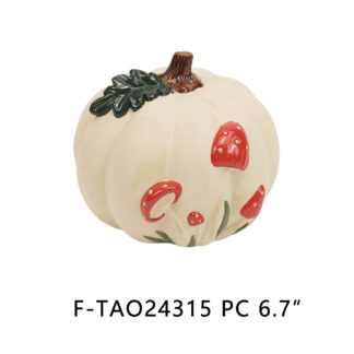 Decoración de calabaza en cerámica