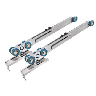 HL-089 Rueda colgante deslizante de cierre suave de 100 kg