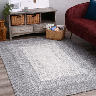 Alfombra tejida de cuerda