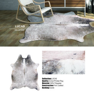 Alfombra con estampado de animales