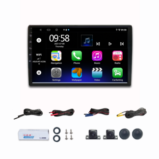 Sistema de cámara panorámica para coche Wemaer T5 de 9 y 10 pulgadas con pantalla Android universal de 360 grados