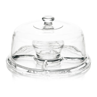 Juego de platos de cristal para tartas