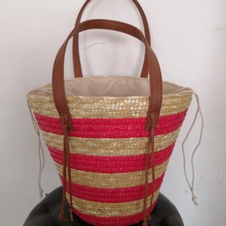 Bolso de playa de paja