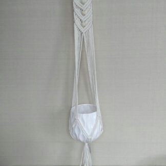 Colgador de macramé para macetas