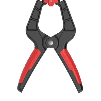 Abrazadera de carpintería con resorte y mango bicolor de 6"