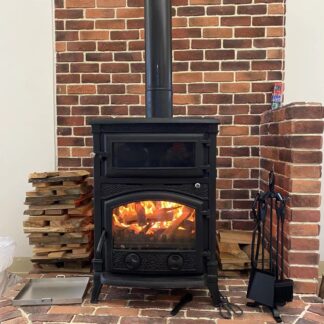 Estufa de hierro fundido para leña